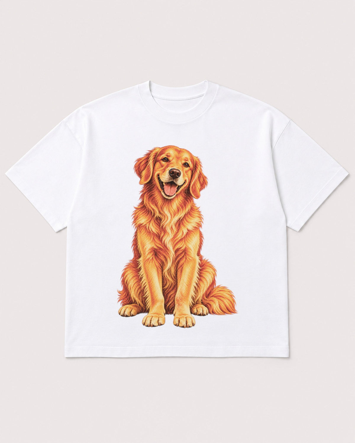Mockup Boxy Heavyweight Tee White product
