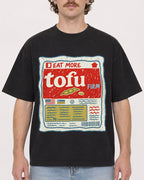 Mockup Boxy Heavyweight Tee Black male close-up 09