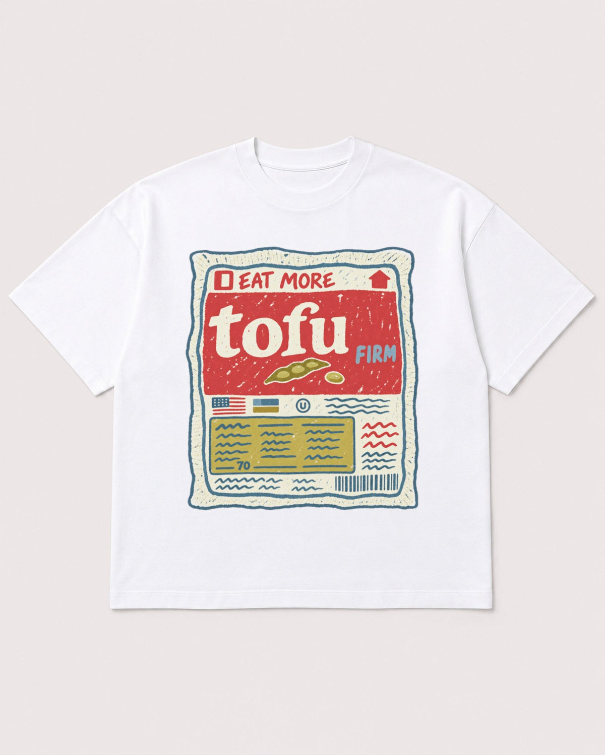 Mockup Boxy Heavyweight Tee White product