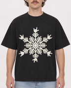 Mockup Boxy Heavyweight Tee Black male close-up 09