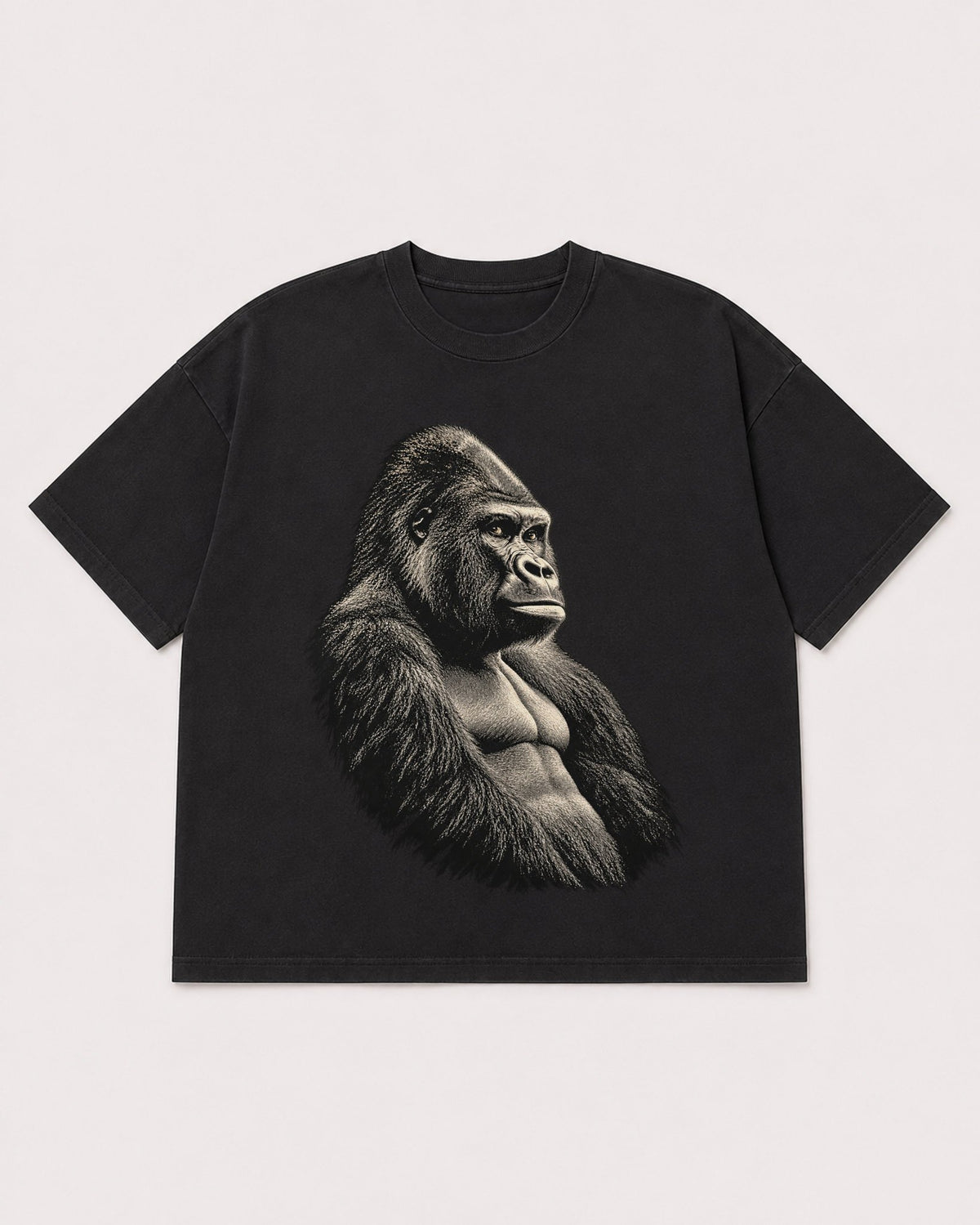 Mockup Boxy Heavyweight Tee Black product