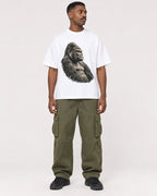 Mockup Boxy Heavyweight Tee White male full-body 14