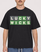 Mockup Boxy Heavyweight Tee Black male close-up 19