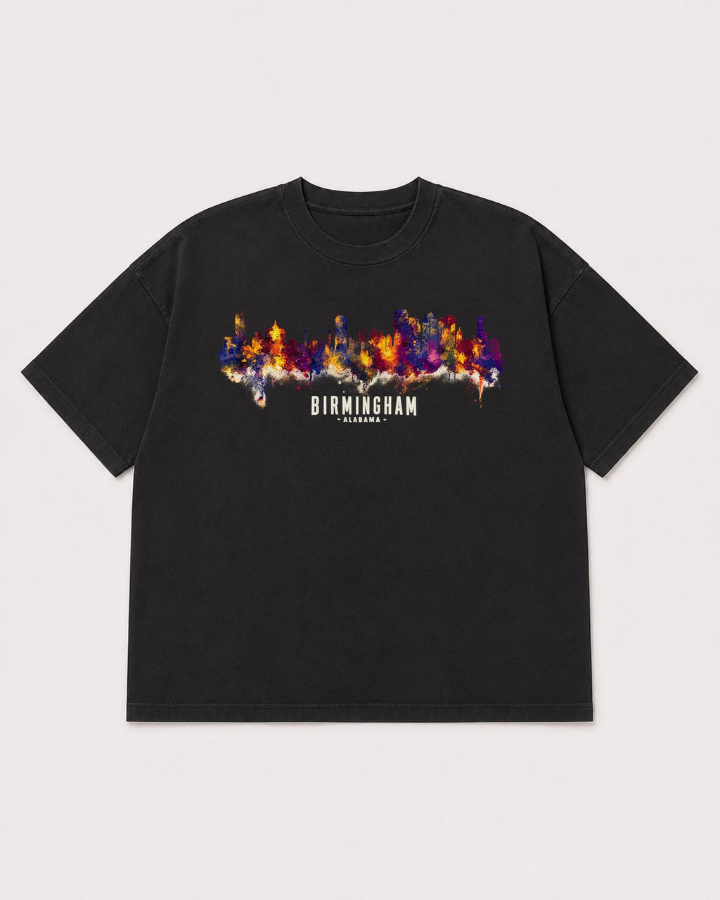 Mockup Boxy Heavyweight Tee Black product