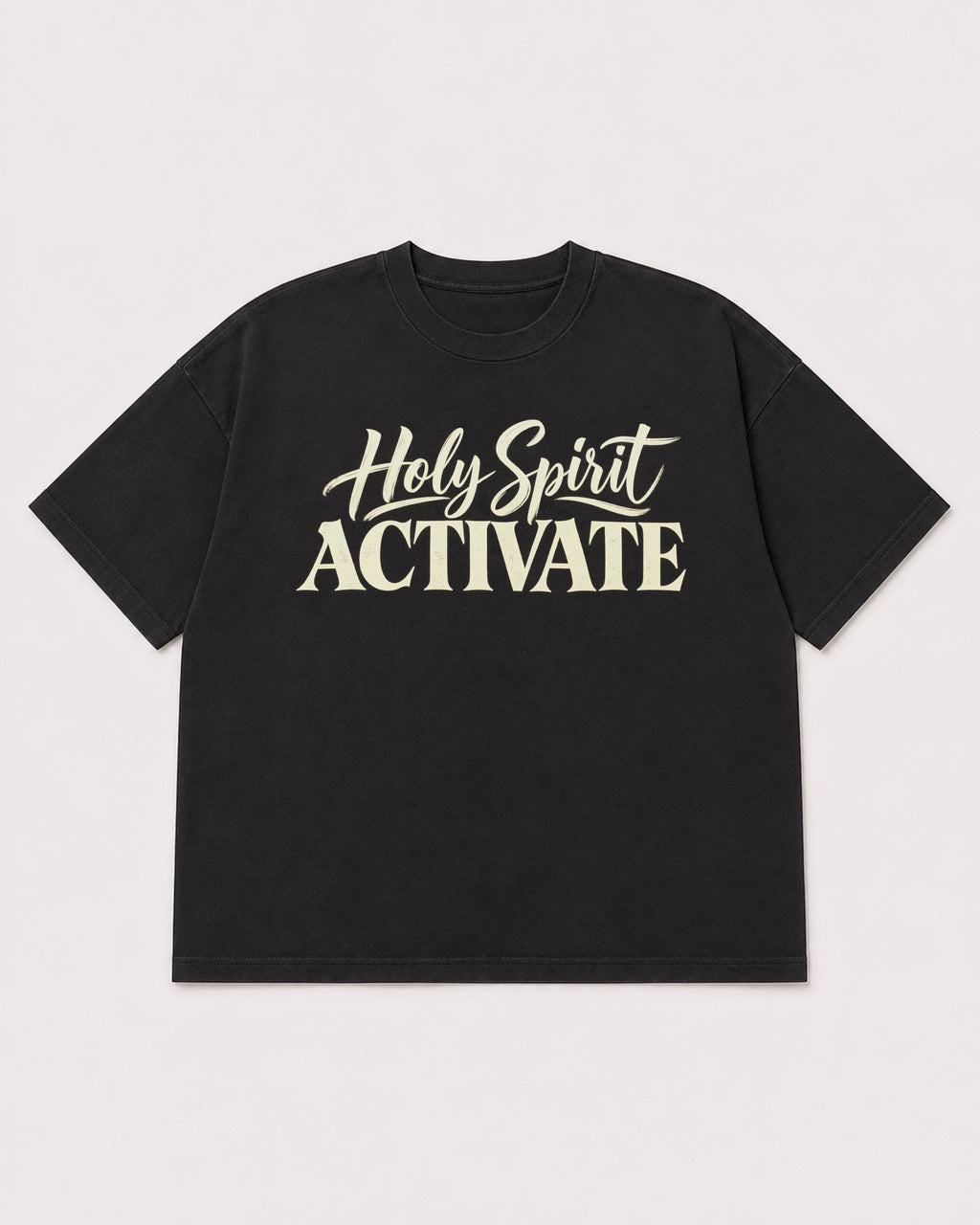 Mockup Boxy Heavyweight Tee Black product