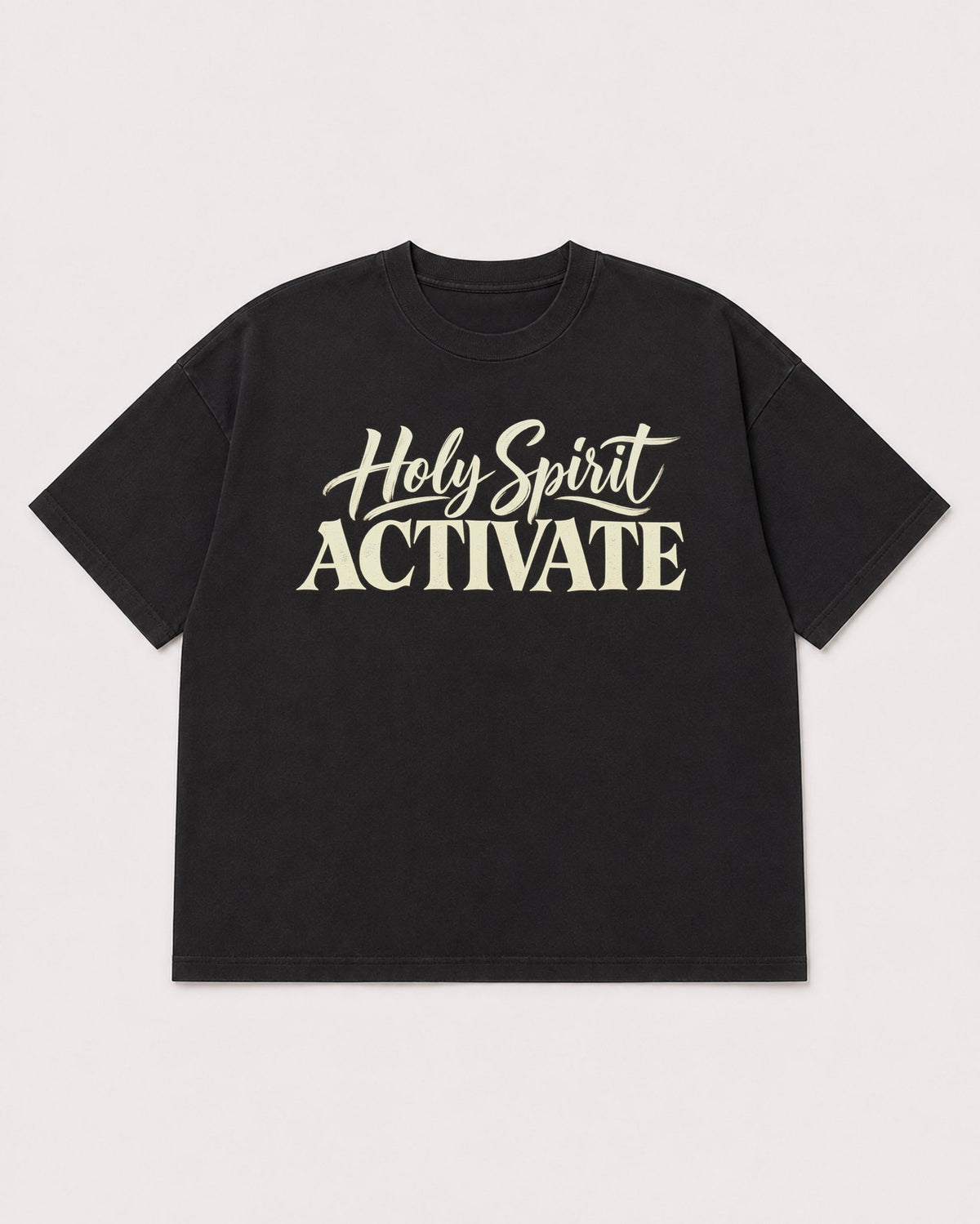 Mockup Boxy Heavyweight Tee Black product