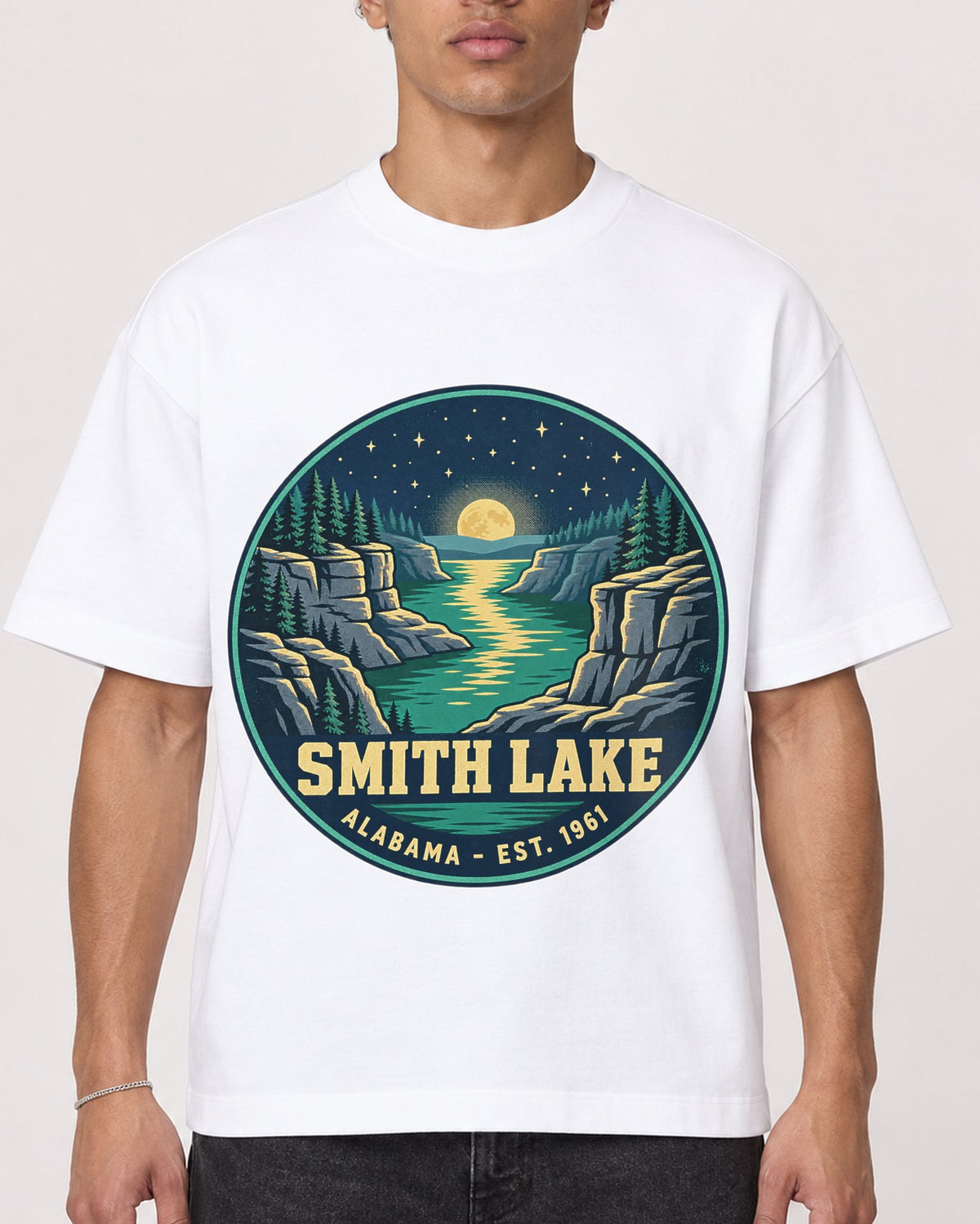 Mockup Boxy Heavyweight Tee White male close-up 20