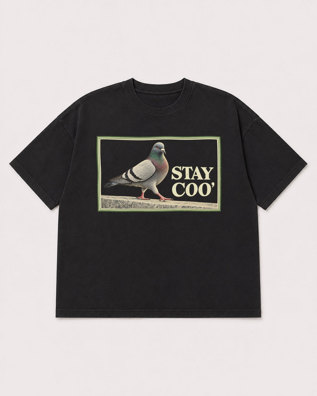 Mockup Boxy Heavyweight Tee Black product