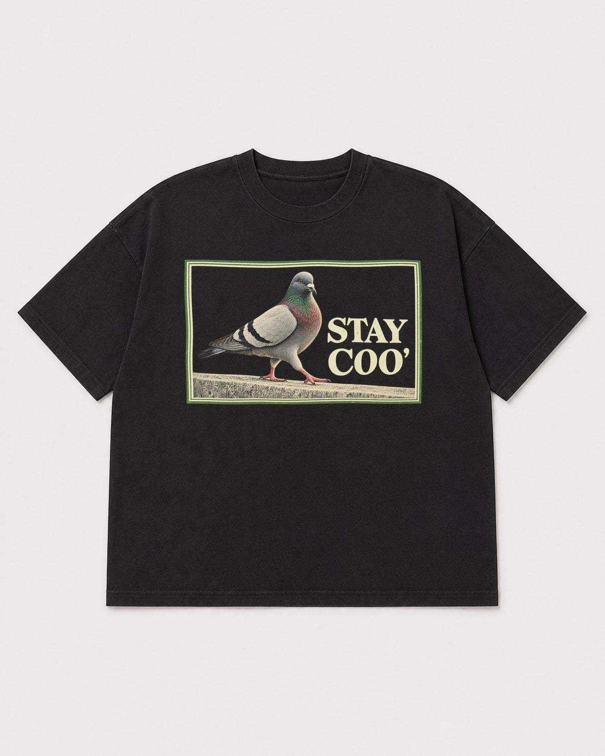 Mockup Boxy Heavyweight Tee Black product