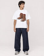 Mockup Boxy Heavyweight Tee White male full-body 06