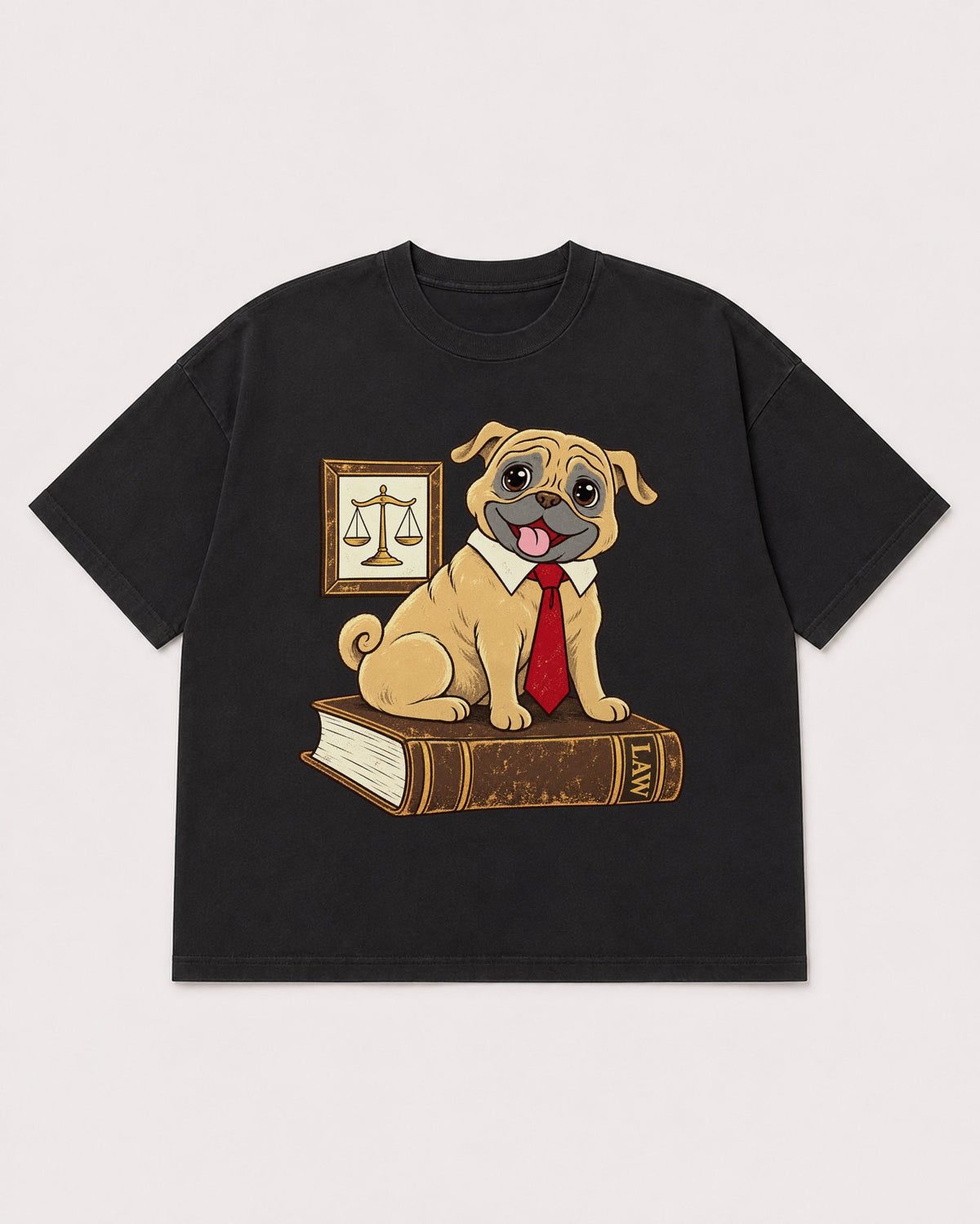 Mockup Boxy Heavyweight Tee Black product