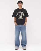 Mockup Boxy Heavyweight Tee Black male full-body 06