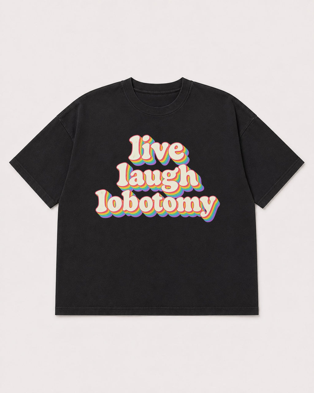 Mockup Boxy Heavyweight Tee Black product