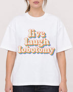 Mockup Boxy Heavyweight Tee White female close-up 29