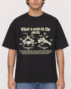Mockup Boxy Heavyweight Tee Black male close-up 06