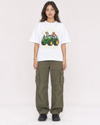 Mockup Boxy Heavyweight Tee White female full-body 02