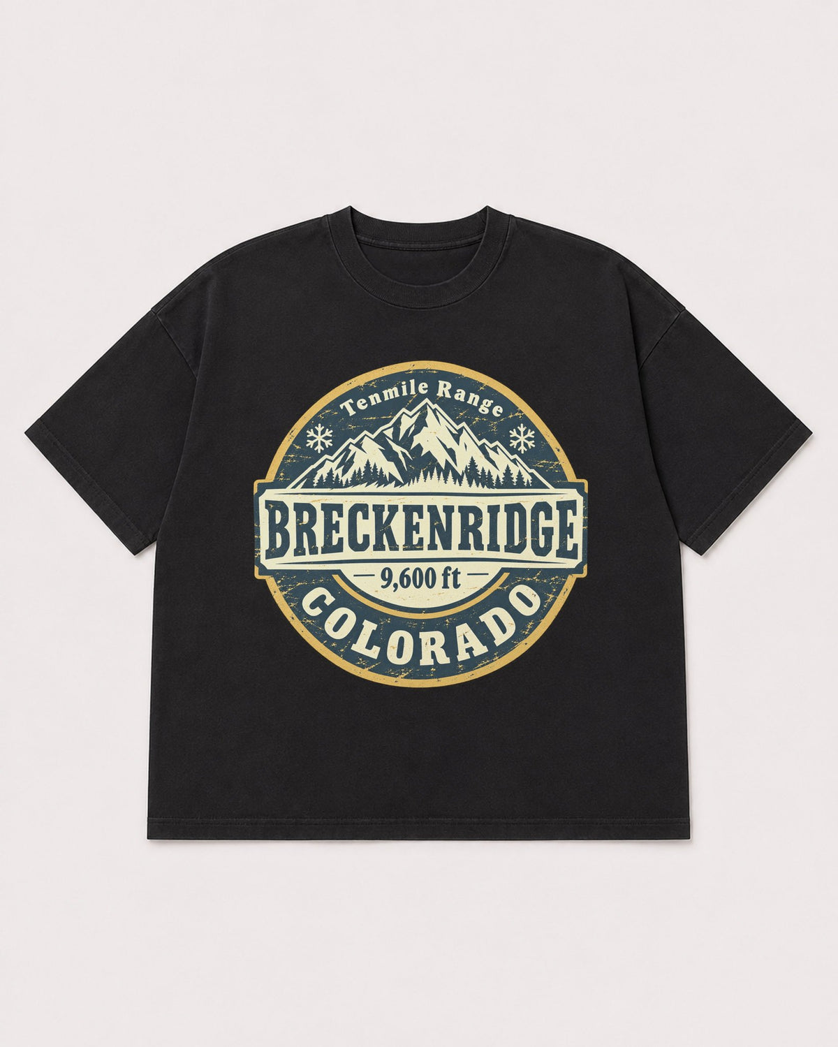 Mockup Boxy Heavyweight Tee Black product