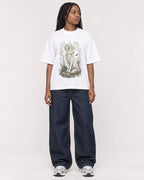 Mockup Boxy Heavyweight Tee White female full-body 04
