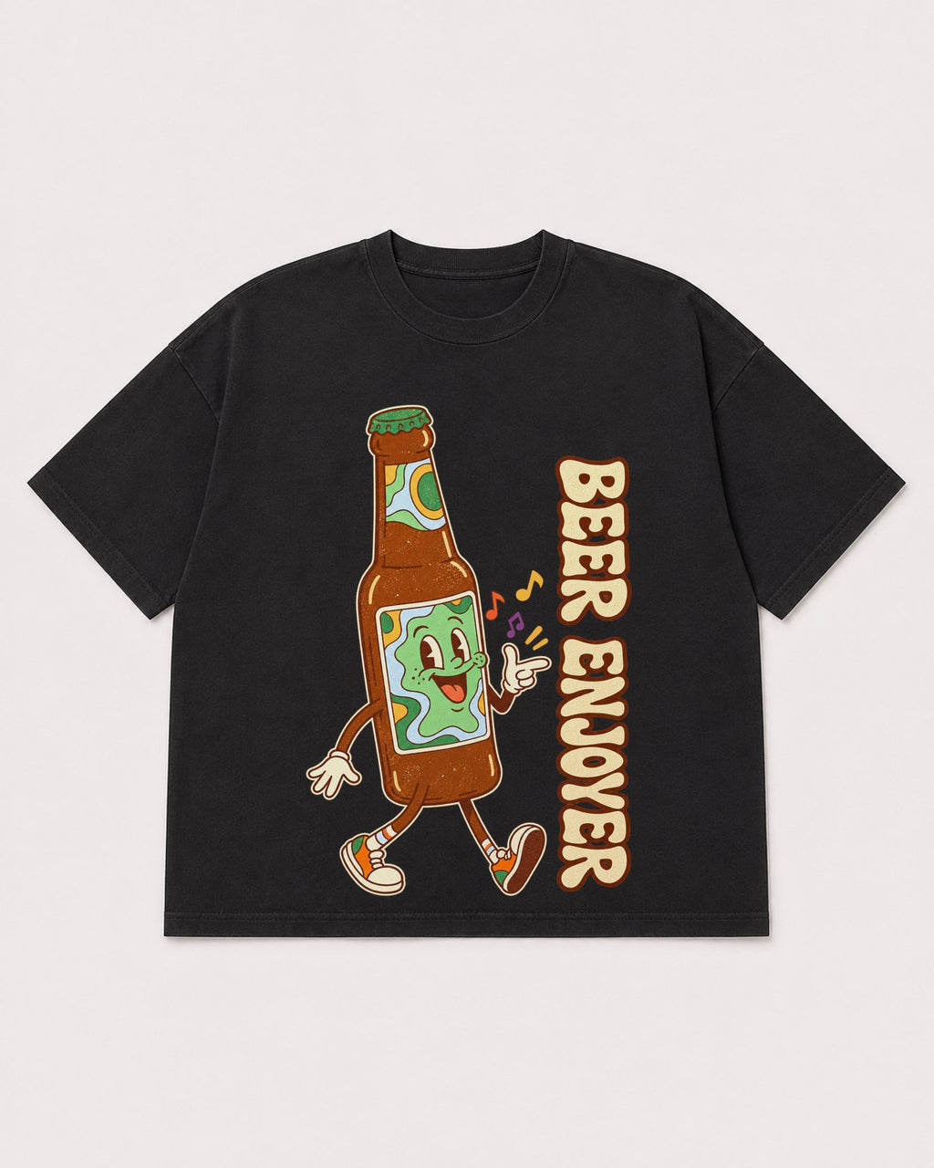 Mockup Boxy Heavyweight Tee Black product