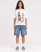 Mockup Boxy Heavyweight Tee White female full-body 06