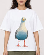 Mockup Boxy Heavyweight Tee White female close-up 02