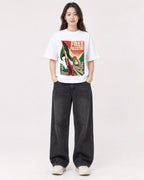 Mockup Boxy Heavyweight Tee White female full-body 03