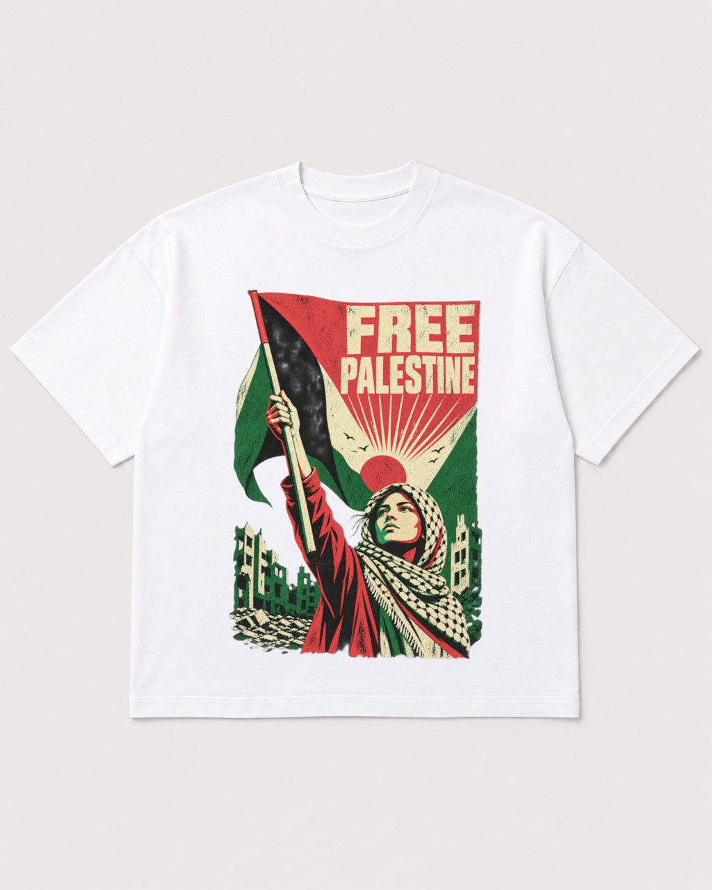 Mockup Boxy Heavyweight Tee White product