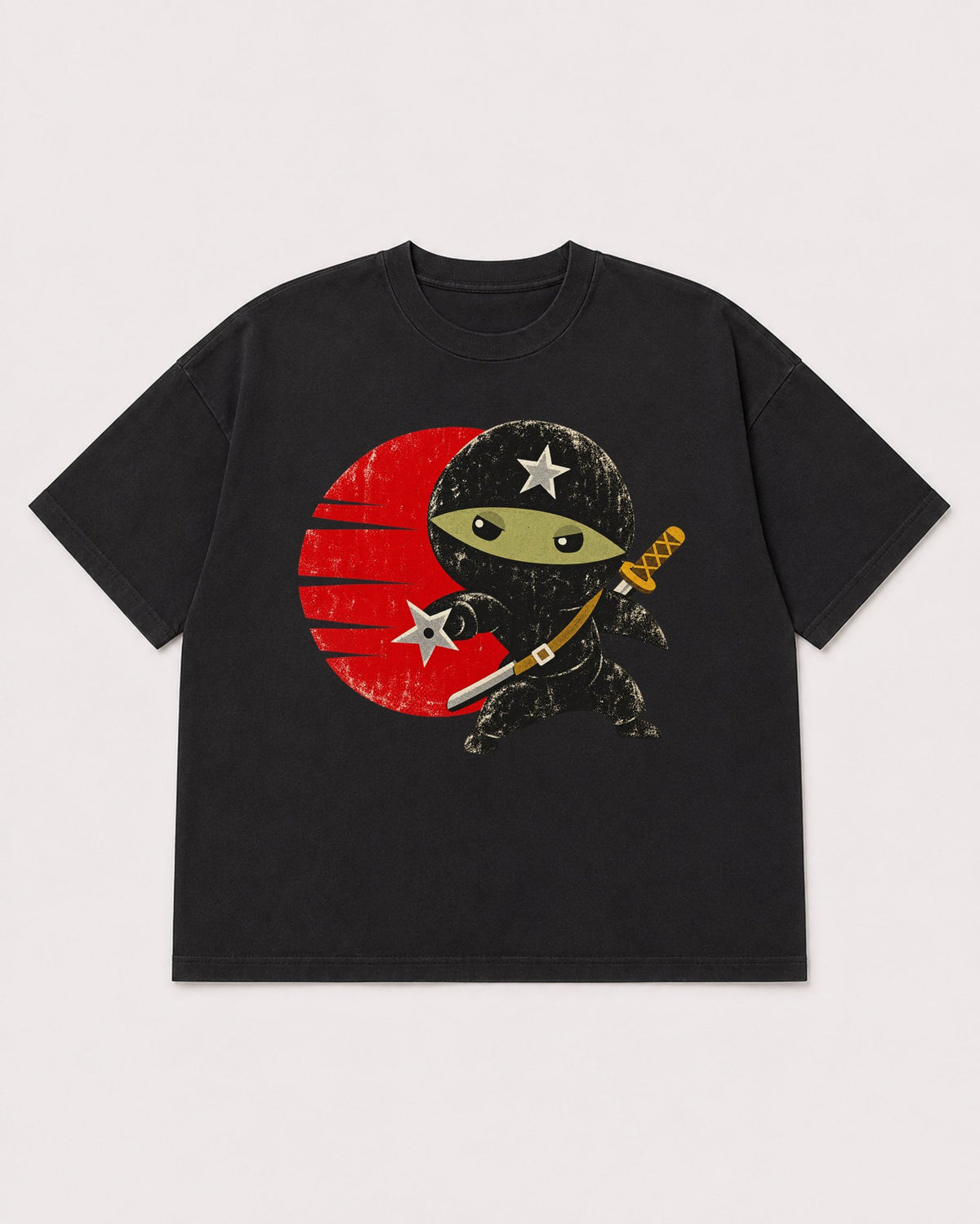 Mockup Boxy Heavyweight Tee Black product
