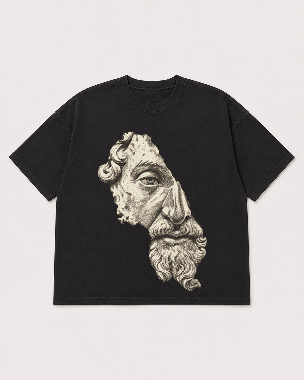 Mockup Boxy Heavyweight Tee Black product