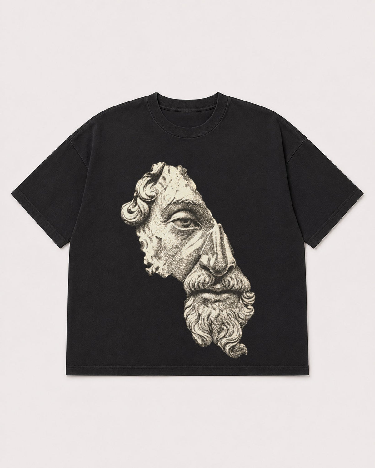 Mockup Boxy Heavyweight Tee Black product