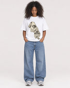 Mockup Boxy Heavyweight Tee White female full-body 05