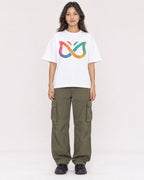 Mockup Boxy Heavyweight Tee White female full-body 02