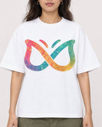 Mockup Boxy Heavyweight Tee White female close-up 02