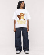 Mockup Boxy Heavyweight Tee White female full-body 04
