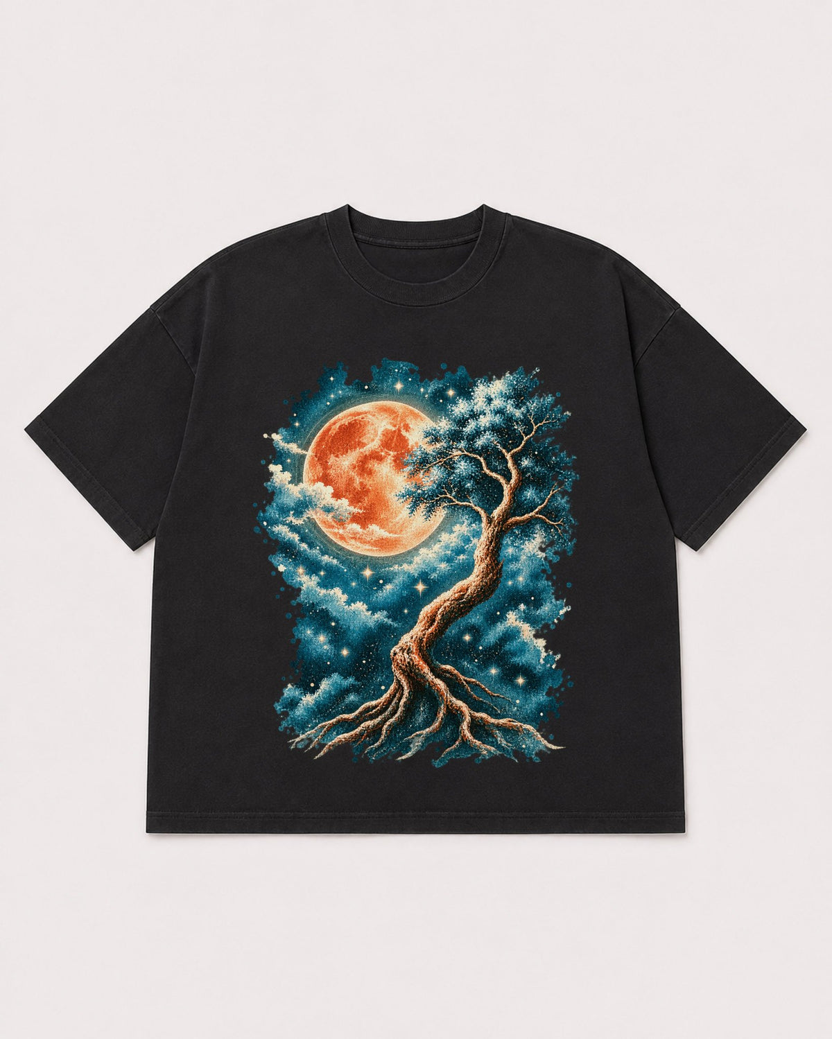 Mockup Boxy Heavyweight Tee Black product