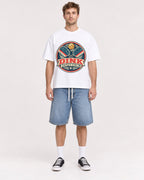 Mockup Boxy Heavyweight Tee White male full-body 08