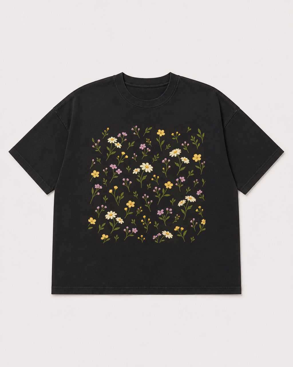 Mockup Boxy Heavyweight Tee Black product