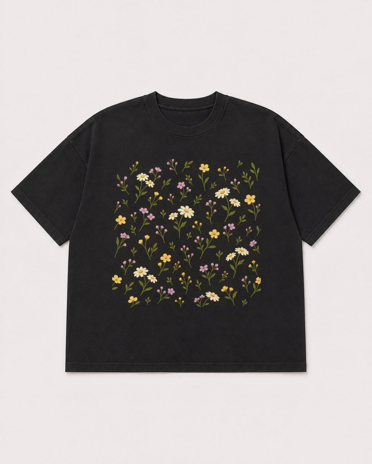 Mockup Boxy Heavyweight Tee Black product