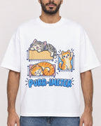 Mockup Boxy Heavyweight Tee White male close-up 07