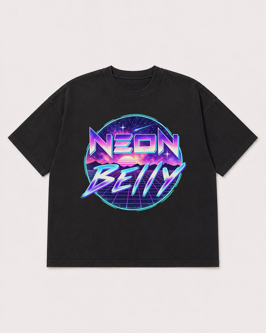 Mockup Boxy Heavyweight Tee Black product