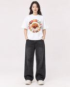 Mockup Boxy Heavyweight Tee White female full-body 03