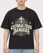 Mockup Boxy Heavyweight Tee Black male close-up 01