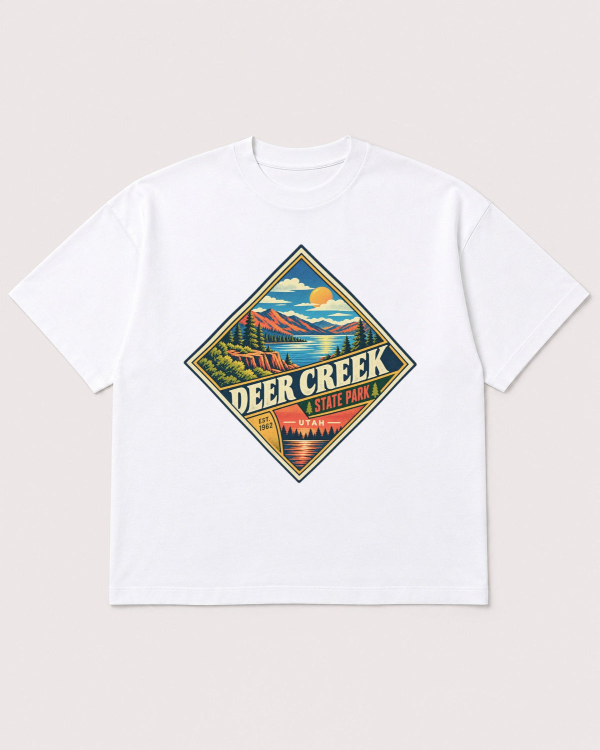 Mockup Boxy Heavyweight Tee White product