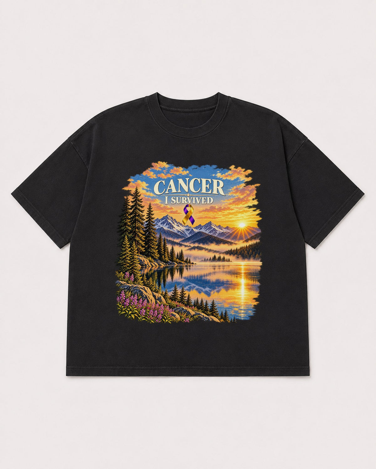Mockup Boxy Heavyweight Tee Black product