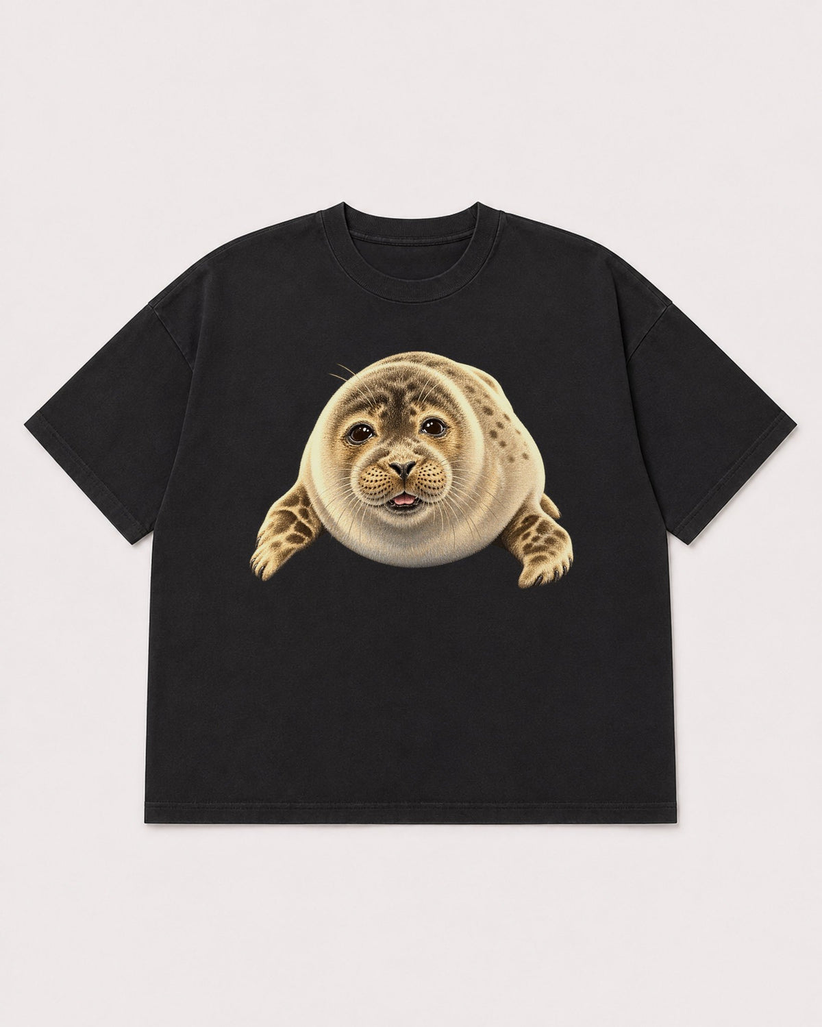Mockup Boxy Heavyweight Tee Black product