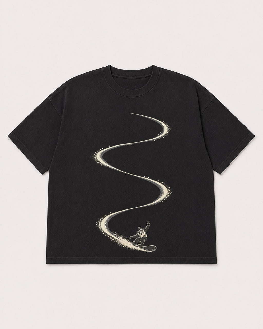 Mockup Boxy Heavyweight Tee Black product