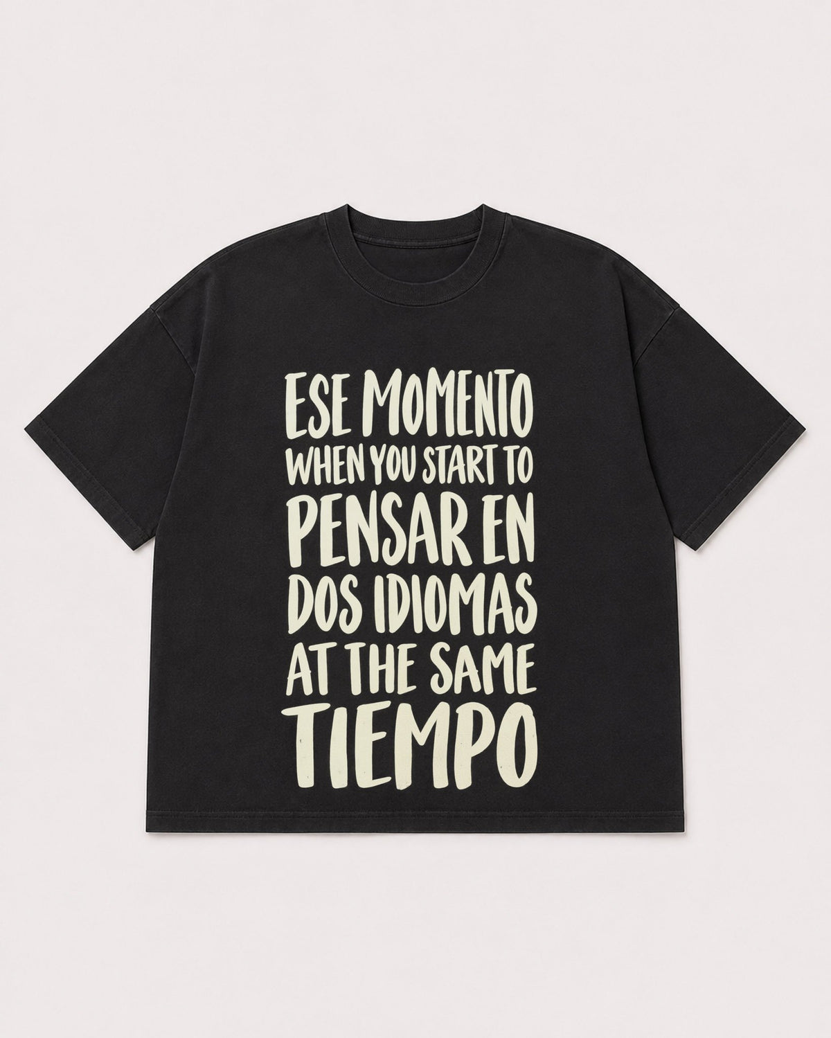 Mockup Boxy Heavyweight Tee Black product