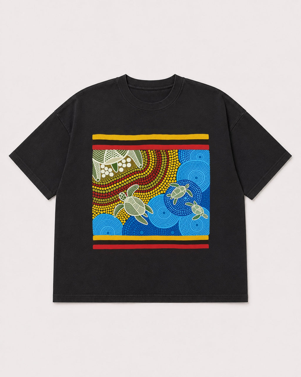 Mockup Boxy Heavyweight Tee Black product