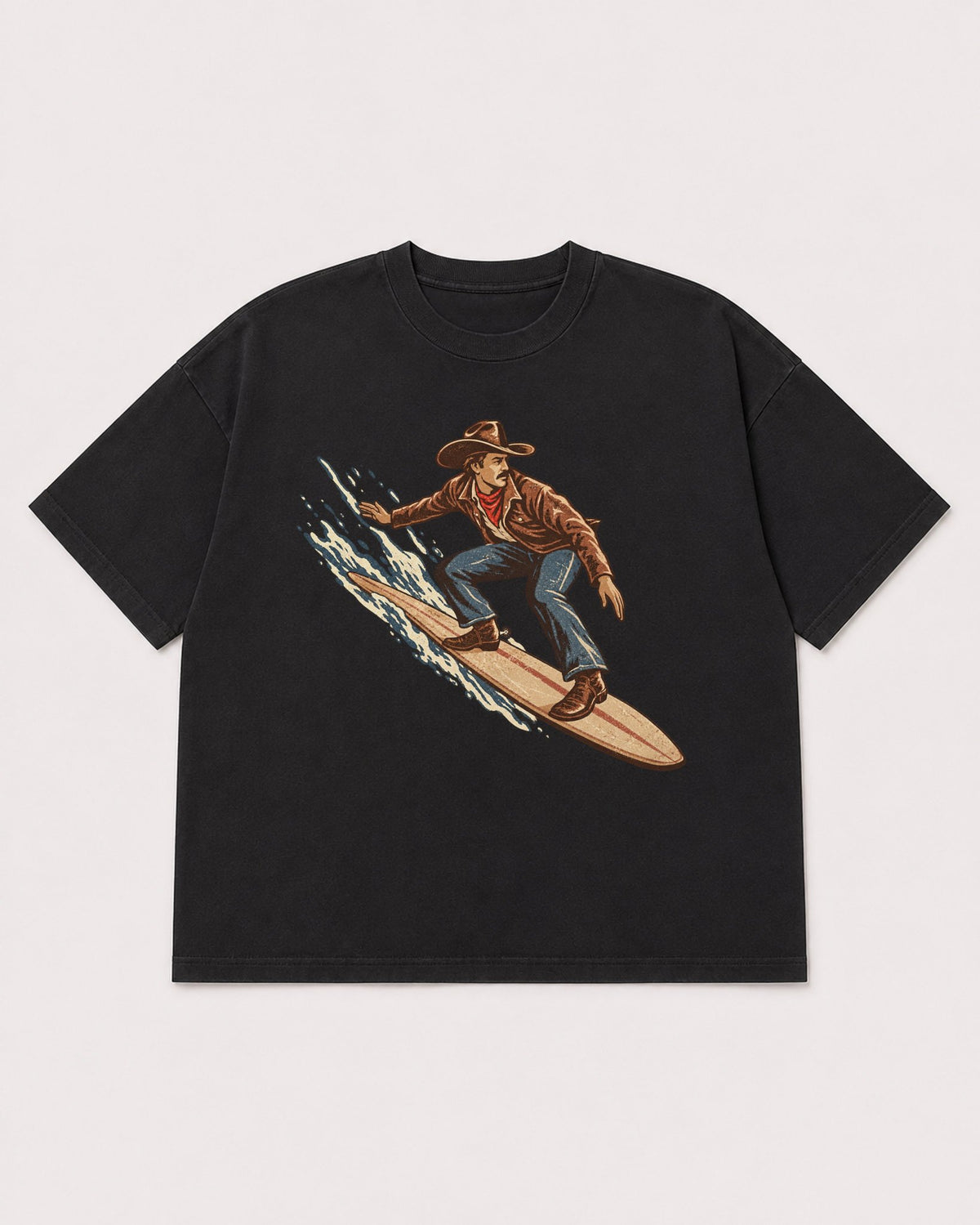 Mockup Boxy Heavyweight Tee Black product