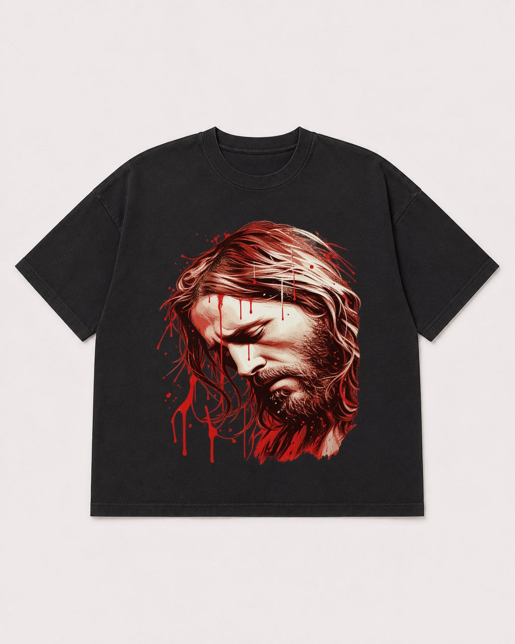 Mockup Boxy Heavyweight Tee Black product